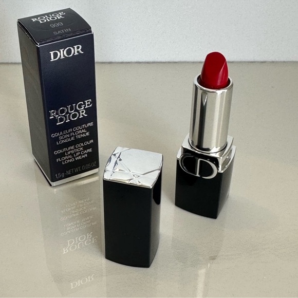 Dior Rouge Dior Mini 999 Satin Lipstick - Picture 2 of 4